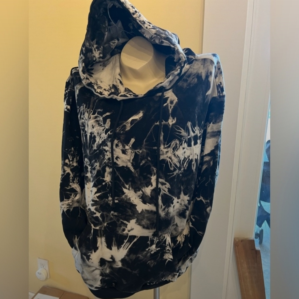 Current Mood Monochrome Tie-Dye Hoodie